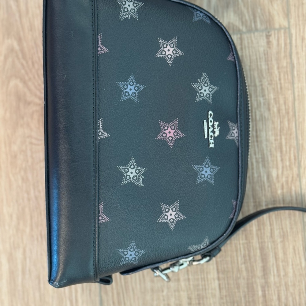 Coach Black Crossbody Bag with Star Accents - Picture 2 of 4